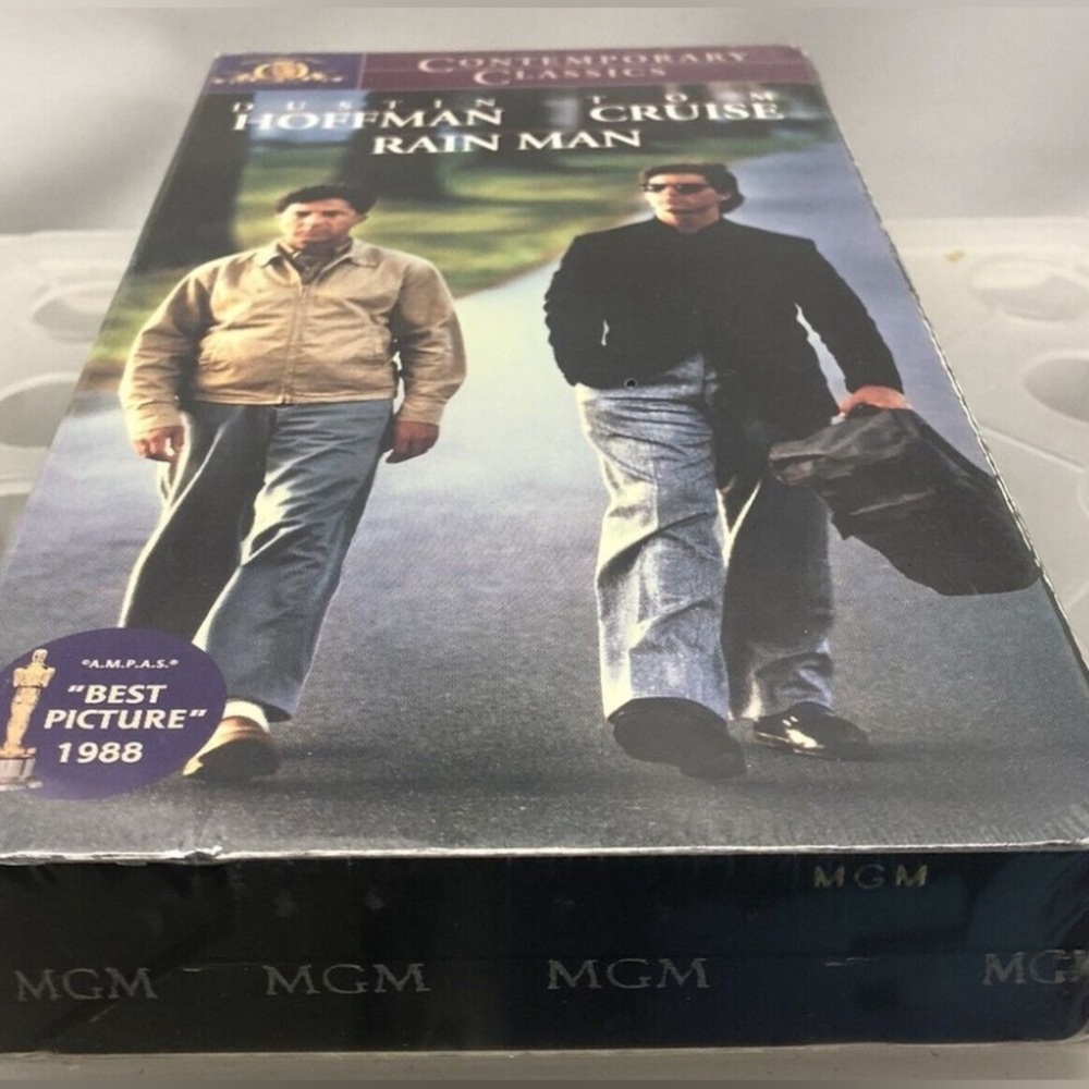 Rain Man VHS Tape - Classic Movie VHS Seal Cover 1988 Target White label. - Picture 3 of 16